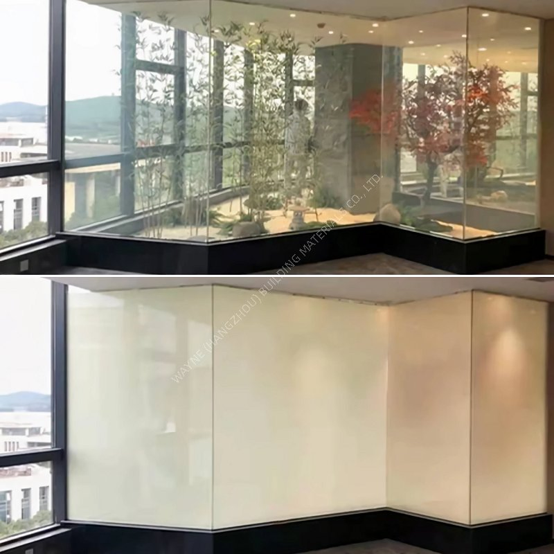 Thermal Insulated Low E Pdlc Smart Switchable Glass for Glass Facade