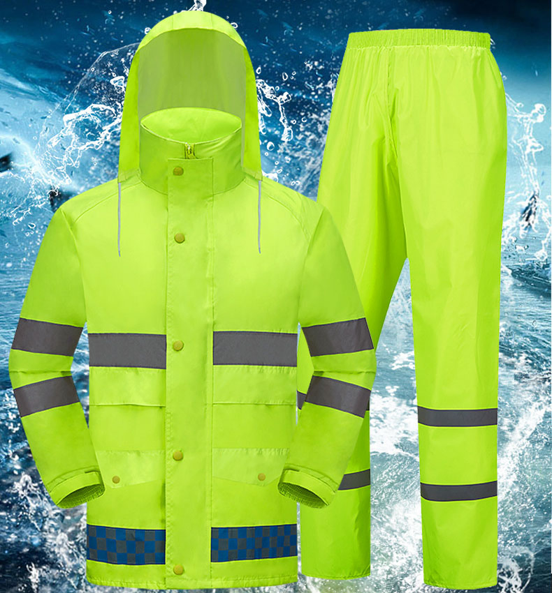 Top Selling PVC Reflective Cheap Construction Rain Coats Suit for Adults