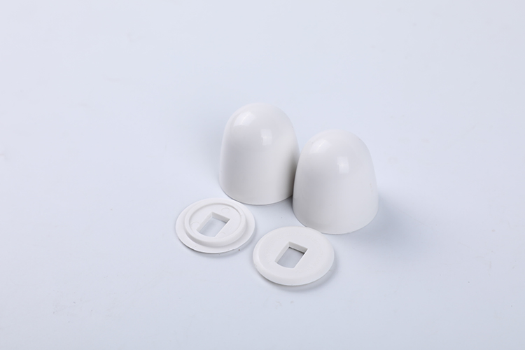 Universal Plastic Round Toilet Push-on Bolt Caps - 2 Pack