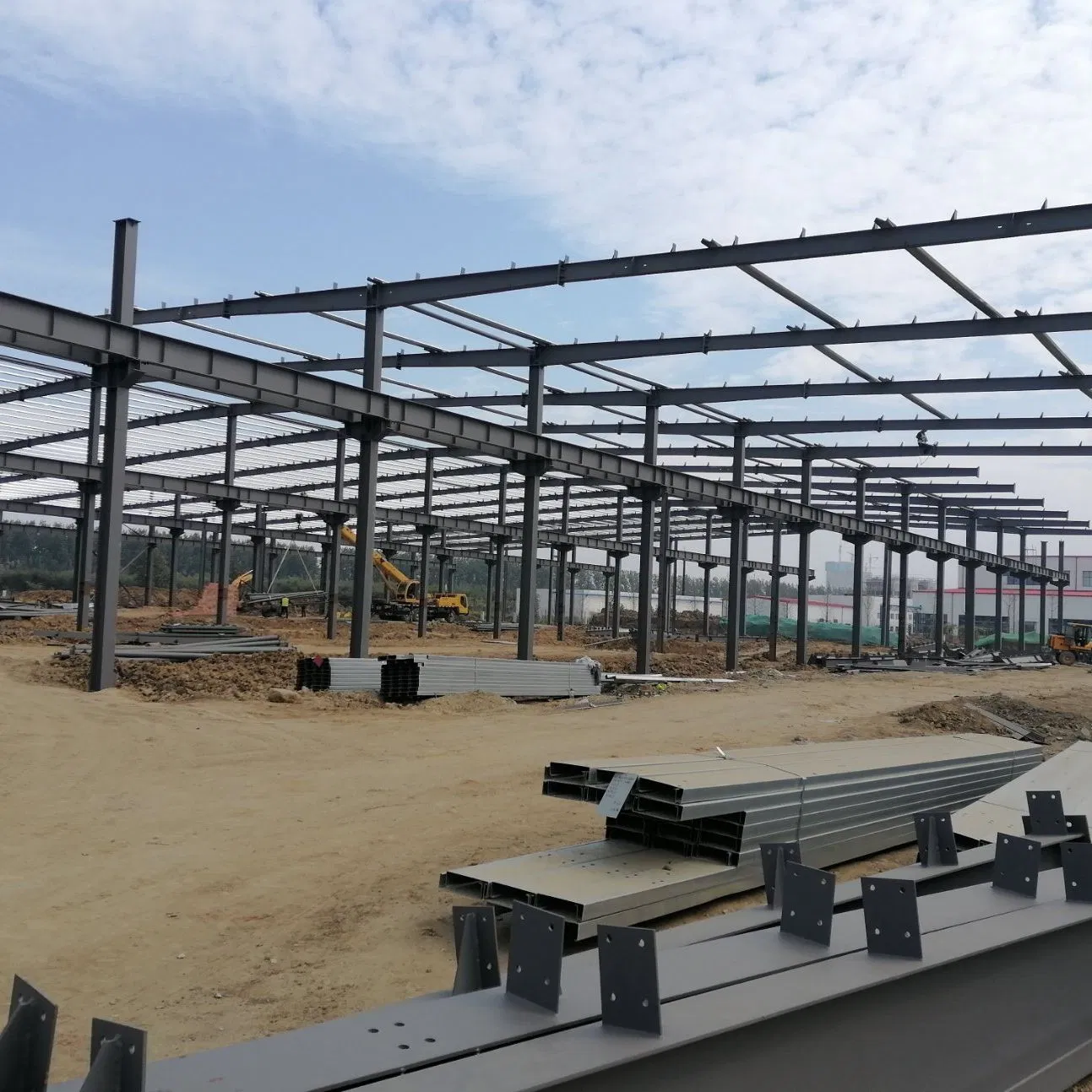 H Section Steel Column and Beam Structure Warehouse