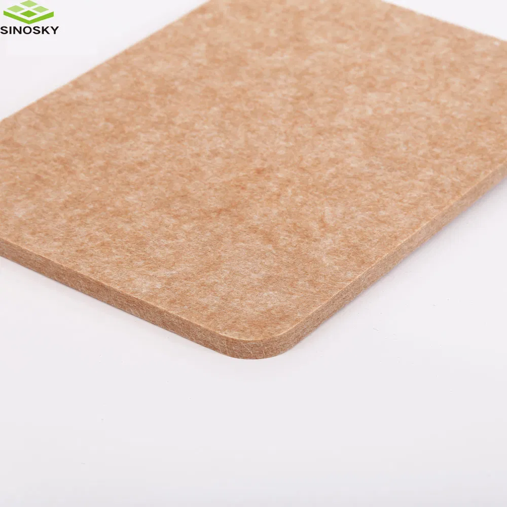 Office Ceiling Panels 100% Recycle Polyester Fiber Customized Shape Pet Acoustic Panel 1200X2400X9mm