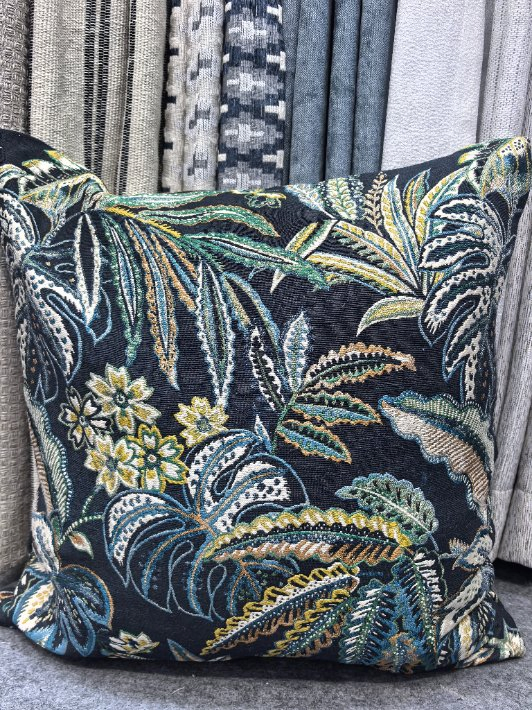 Cushion Cover Jacquard Spring Leaves Cushion Cover Sofa Pillowcase