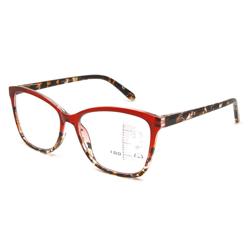 Ready Stock Cp Material Presbyopic Bifocal Multifocal Glasses for Reading Anti Blue Ray Progressive Reading Glasses