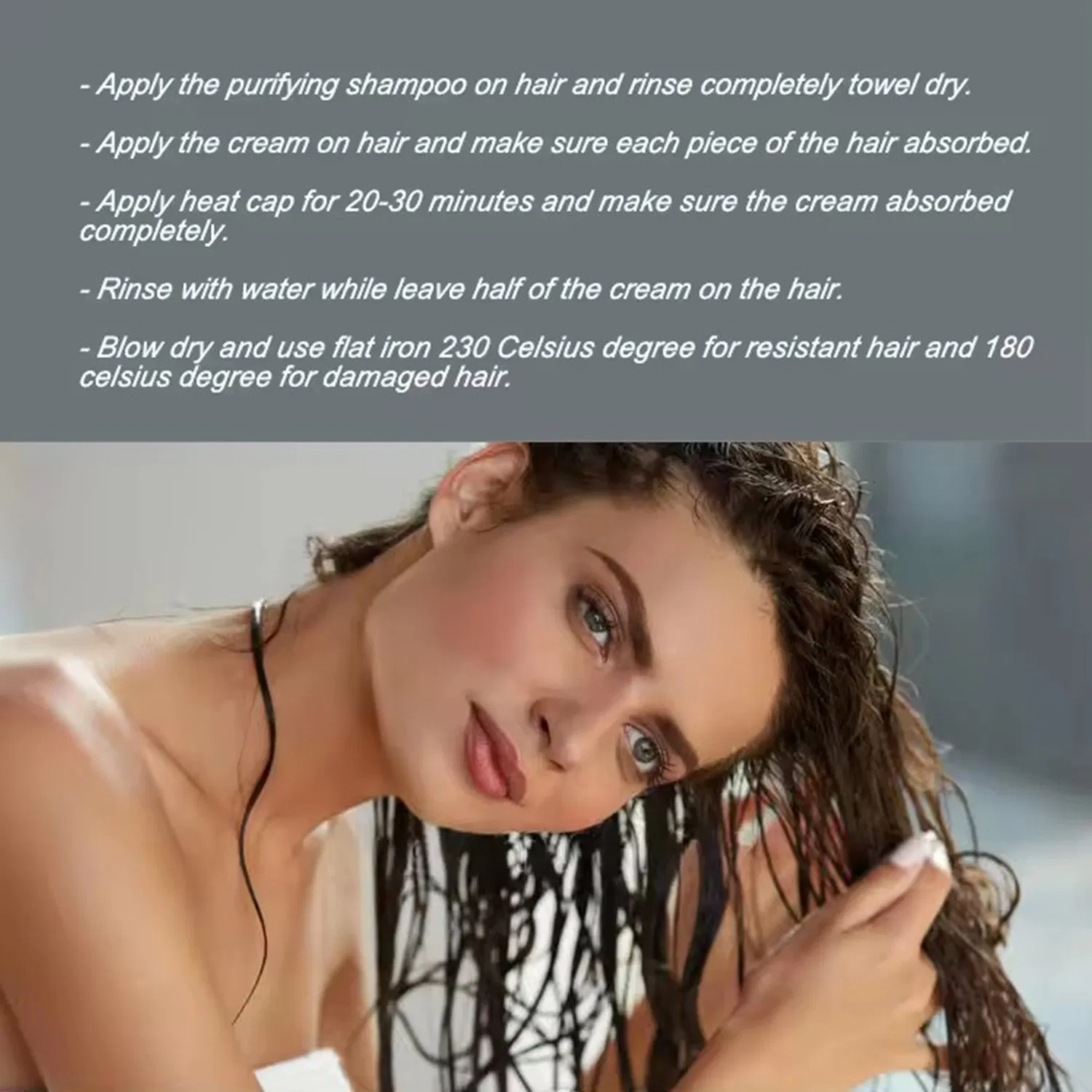 Hair Repair Straightening Cream Formaldehyde Free Keratin Hair Treatment