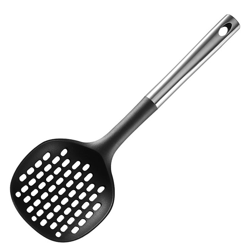 7 Pieces Black Nylon Heat-Resistant Stainless Steel Handles Customize kitchen Set Cookware