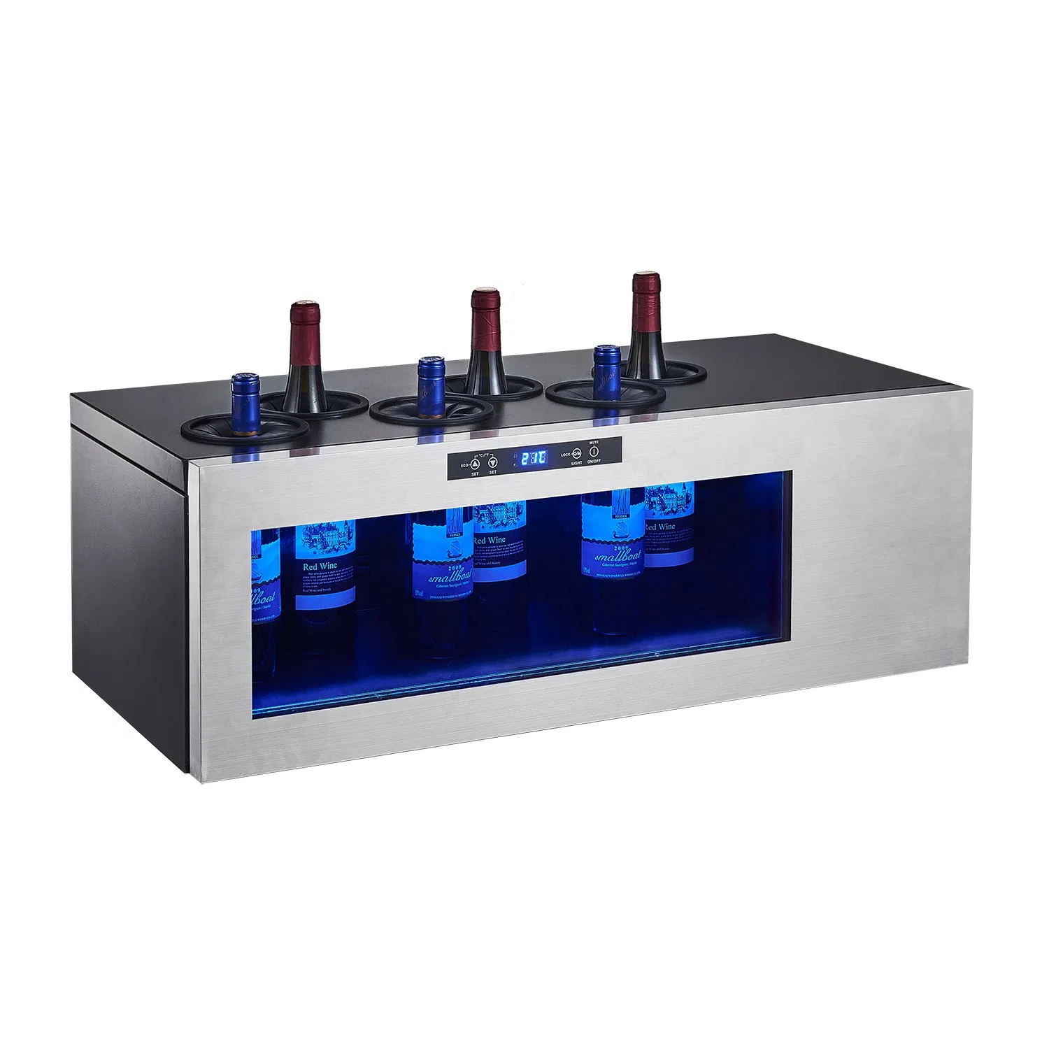 Dual Zone 9 Bottles Counter-Top Wine Cooler