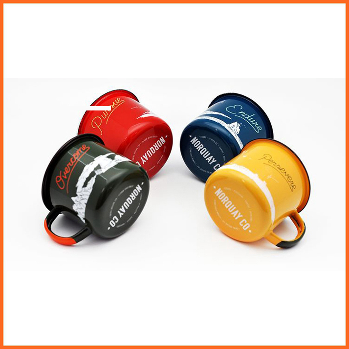 6/7/8/9cm FDA Standard Customize Quality Enamel Mug for Promotion