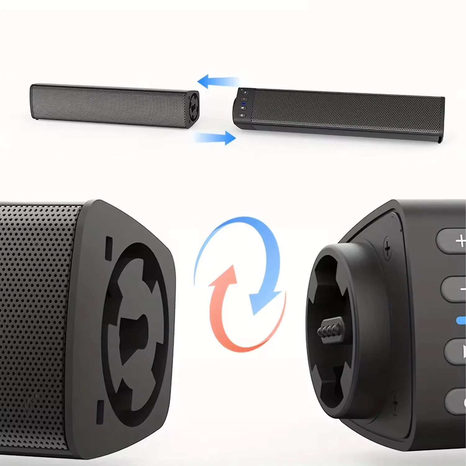 Wireless Bluetooth Soundbar BS-36 Home Theater TV Sound System