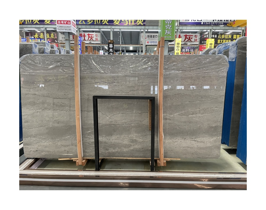 High-End Interior Decoration Natural Marmol Stone Slabs Gray Marble Cartier Grey Marble Slabs for Villa