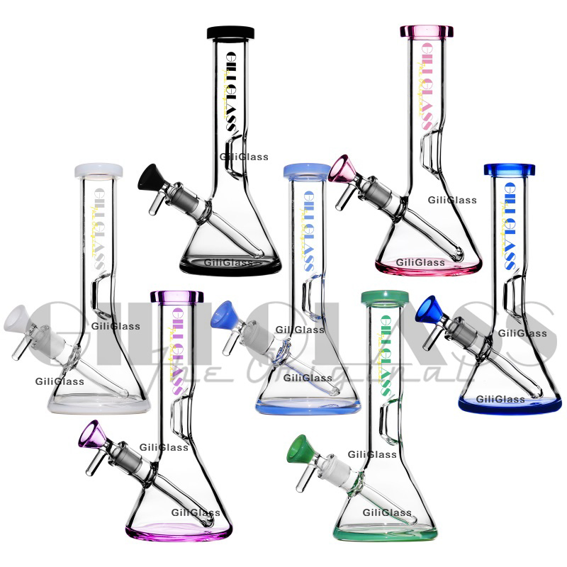 Gili-171 Giliglass 8 Inches Wholesale Beaker Sweet Puff Glass Smoking Pipe