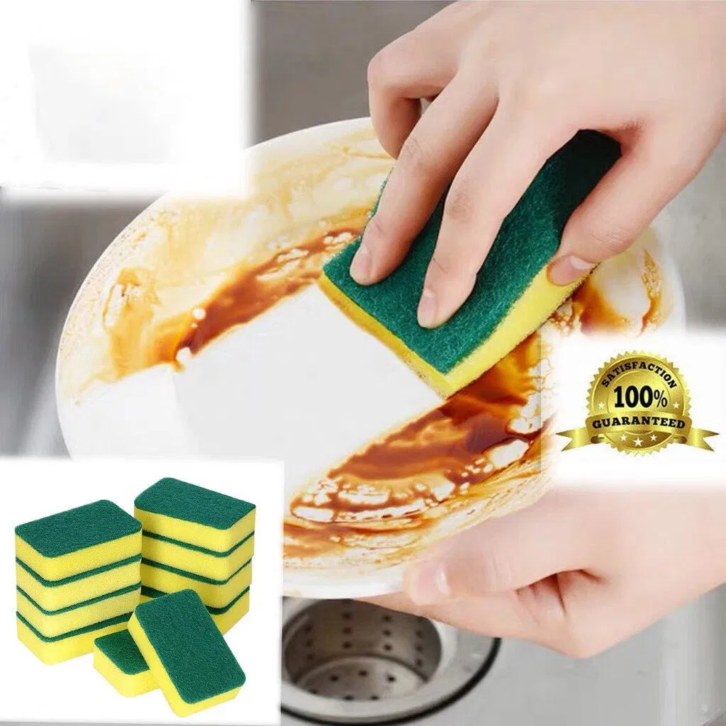 Wholesales Heavy Duty Non-Scratch Scrub Kitchen Washing Dishwashing for Dish Kitchen Sponges