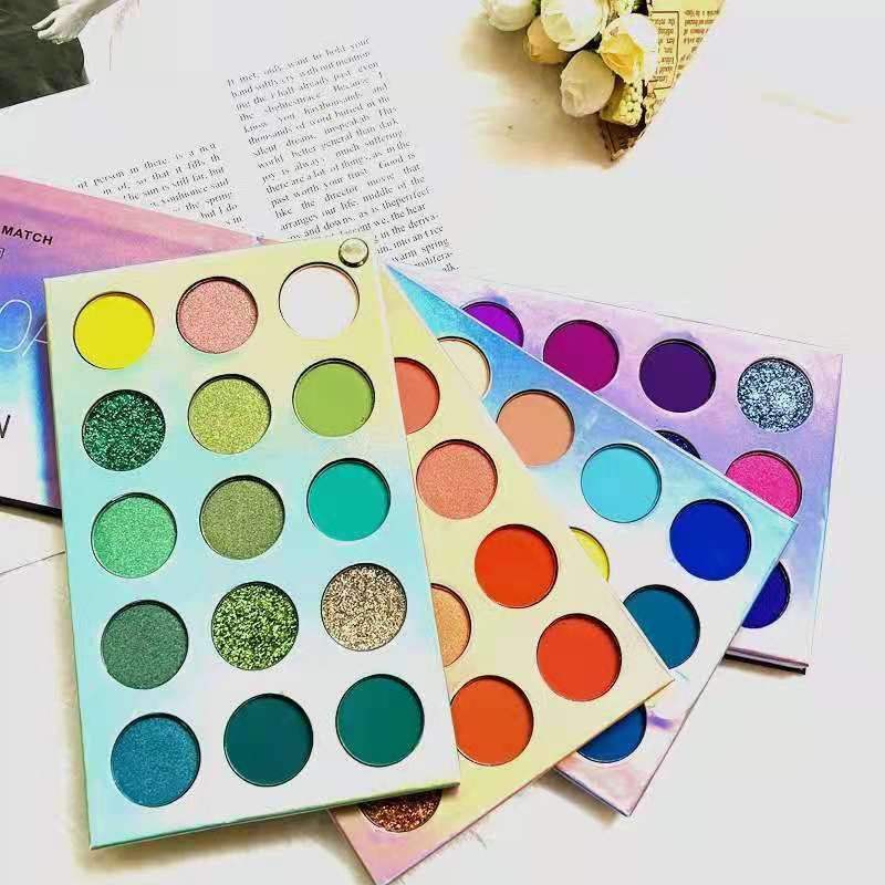 Hot Sale Rotating 60-Color Factory Private Label Custom Eyeshadow Palette with High Pigment