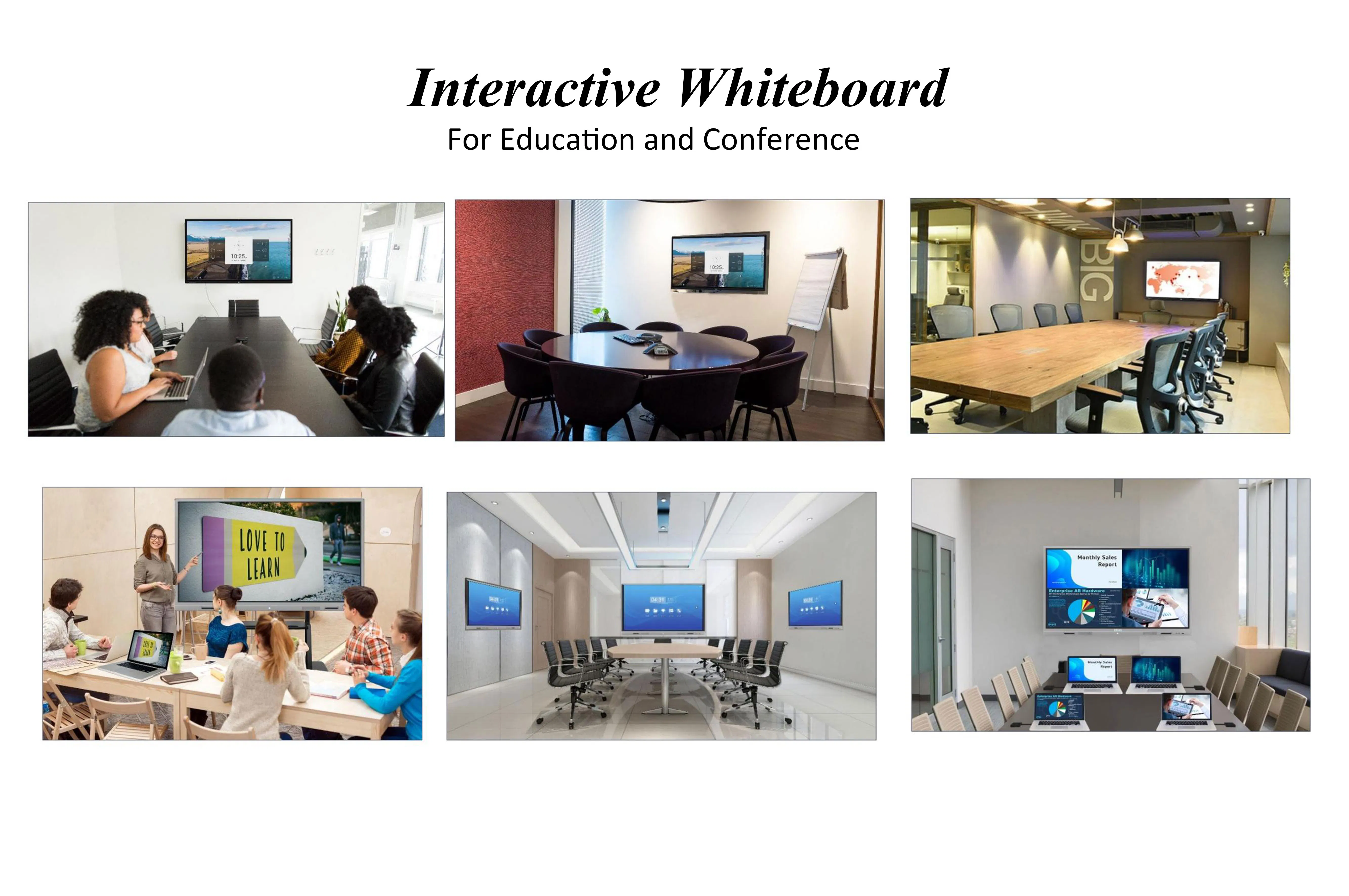 High Quality 75 Inch Smart Board Touch Screen Interactive Flat Panel All in One for Meeting
