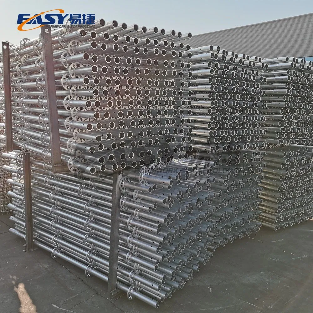 Easy Building Material Steel/Aluminum Scaffold Modular Andamios Layher Doka HDG/Painted 48/60mm Ringlock System Scaffolding Smanufacturer for Sales