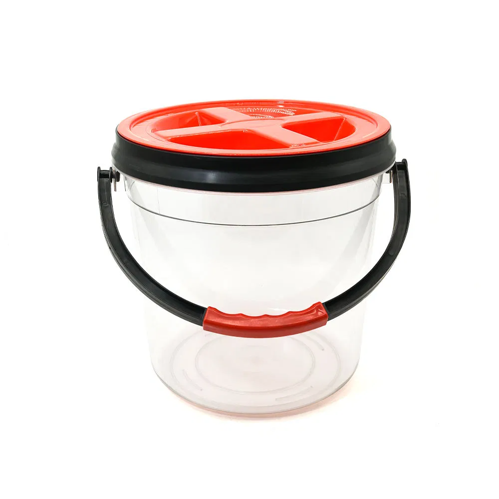 Factory Direct Transparent Cleaning Kit Plastic with Lid Dolly of Car Wash Bucket