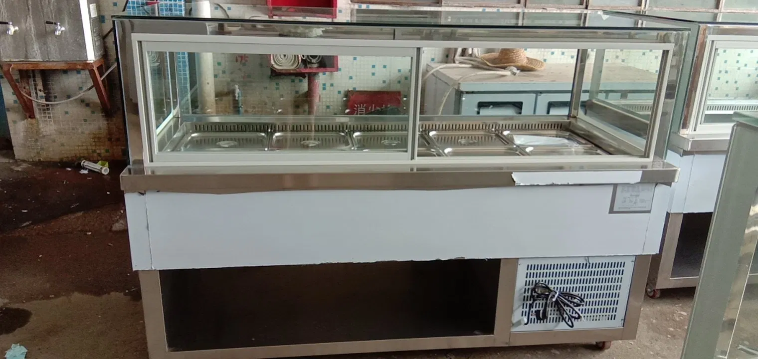 Junjian Customized Counter Work Bench Refrigerator with Chopping Block