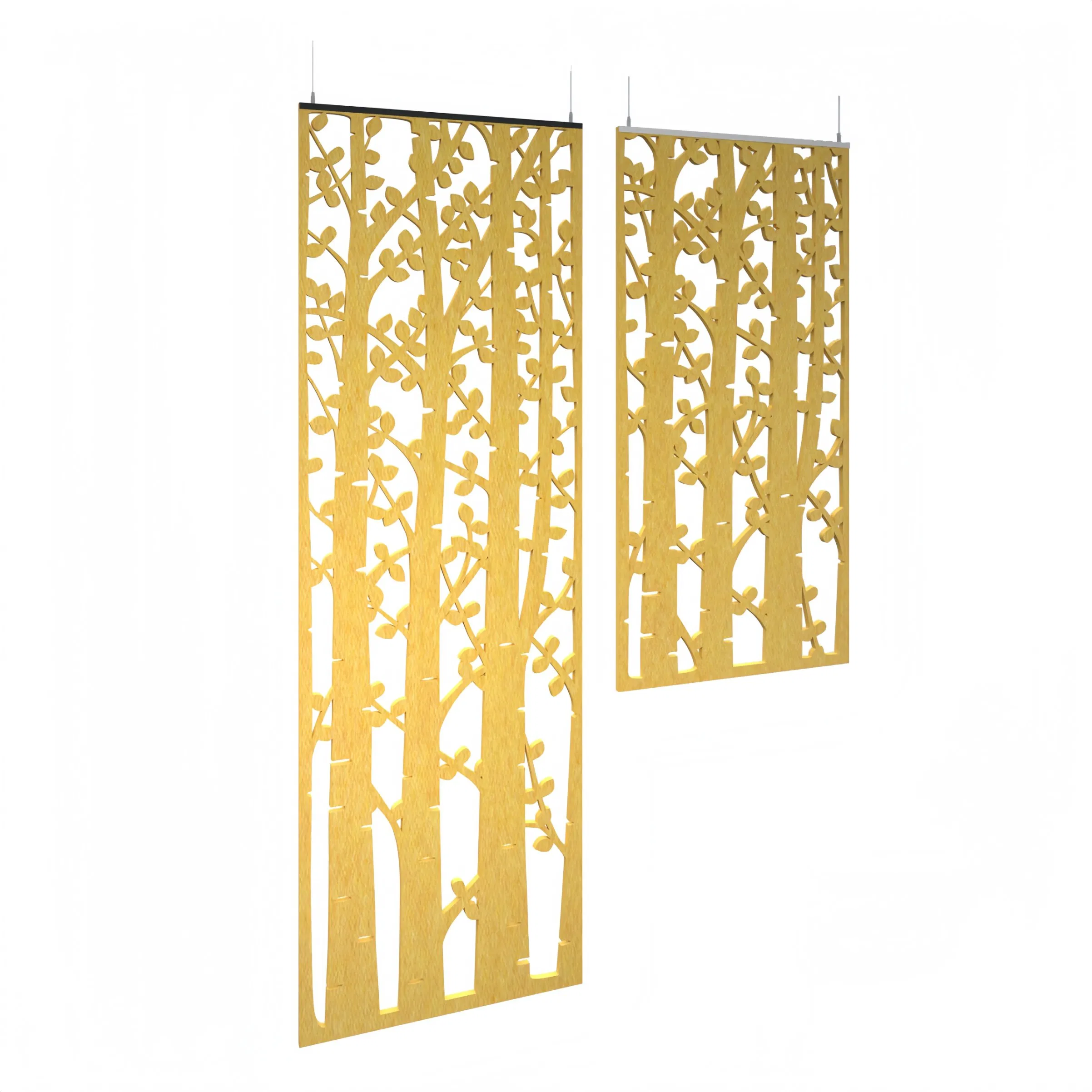 Bulk Wholesale Pet Felt Acoustic Hanging Baffle Panels and Sound Absorbing Dividers for Large Commercial Projects and Contractors