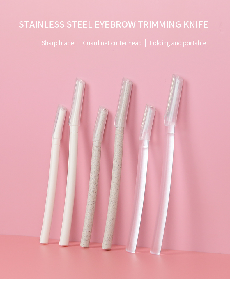 Women Eyebrow Razor Dermaplane Trimmer Razor Eyebrow with Precision Cover