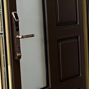 Thermally Insulated Aluminum Clad Timber French Doors with Solid Core & Glass Panel Energy-Efficient