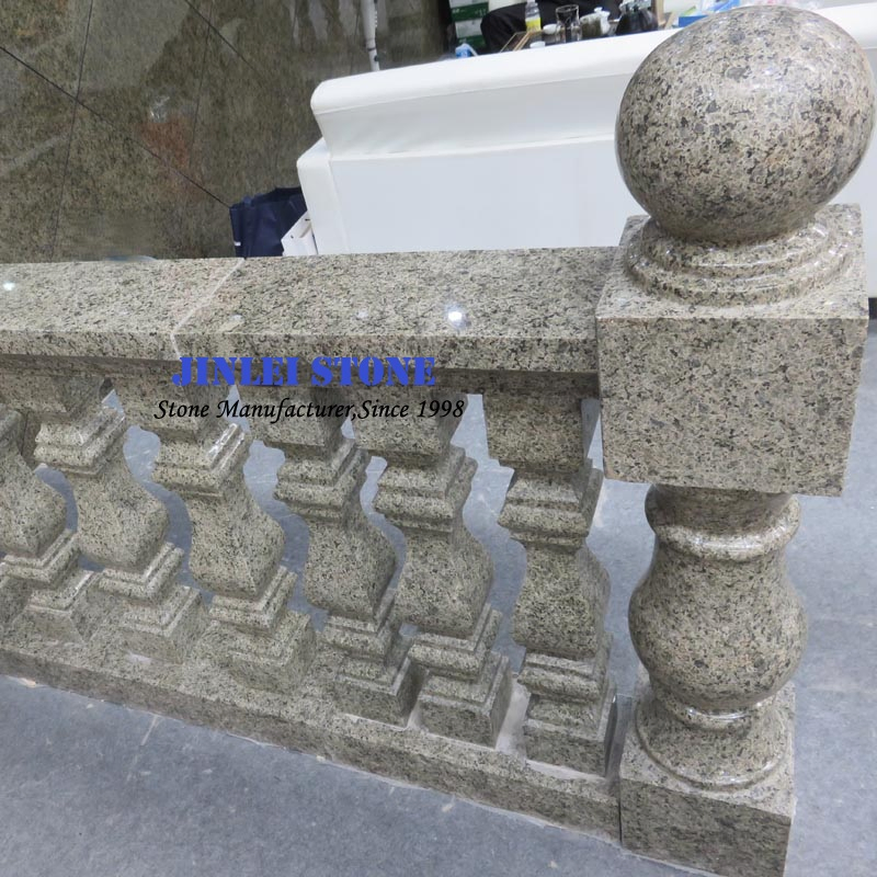 Handcarved Natural Stone Marble Balustrade Granite Railing and Baluster for Balcony with Railing Handrail