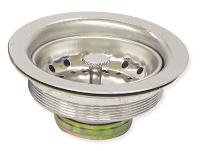 Хромированный сливной фильтр для раковины с патрубком