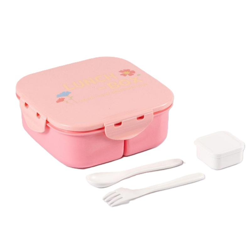 Food-Grade Plastic Bento Box - Microwave-Safe Compartmentalized Lunch Container