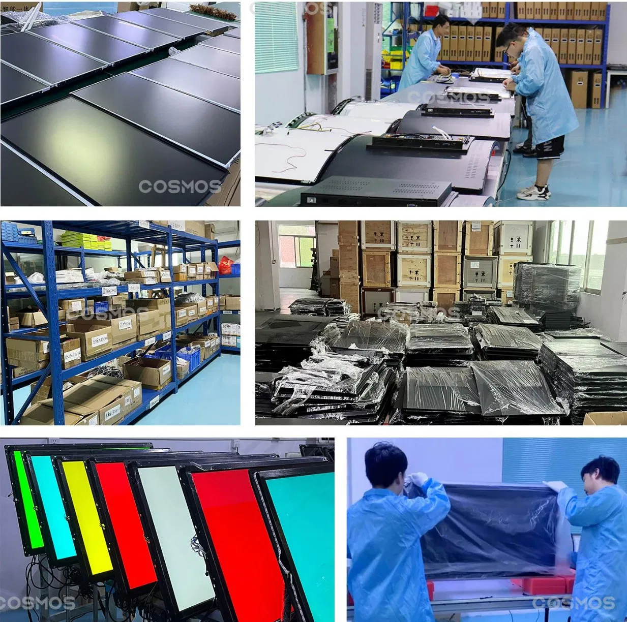 Pcap Touchscreen 21.5/23.6/27/ Inch Flat Curved LCD Screen with RGB Border for for Skill Game Machine