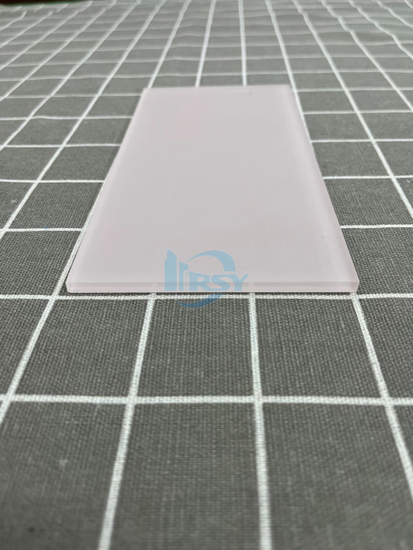 Elegant Pink Acid Etched Decorative Glass for Stylish Tables