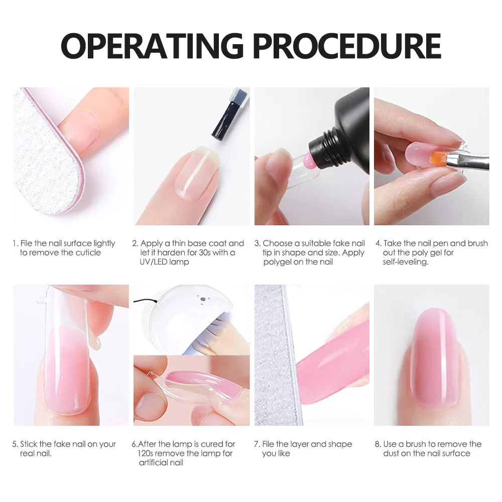 30ml Extension Gel Finger Quick Building Extensions Acrylic Poly UV Gel Polish