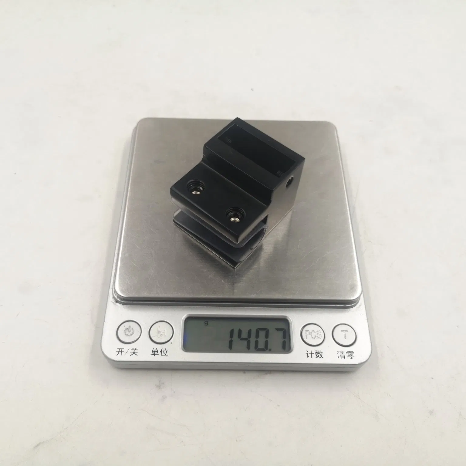 Keyi Metal Kh-630 90 Degree Pipe Fixing Clip Glass Holder Bracket Matte Black Shower Glass Door Tube Connector