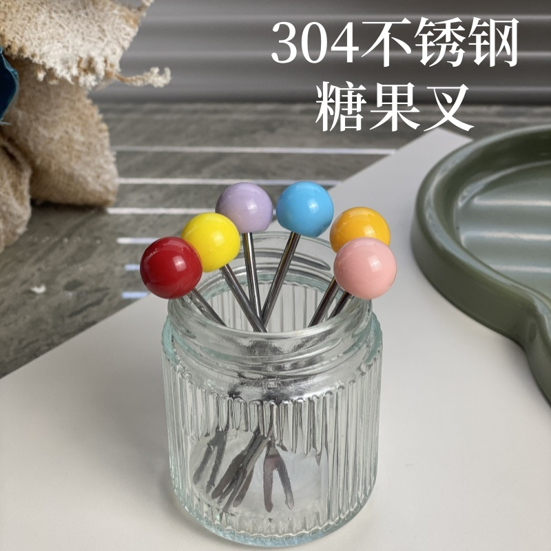 Dopamine-Inspired 304 Stainless Steel Fruit Fork