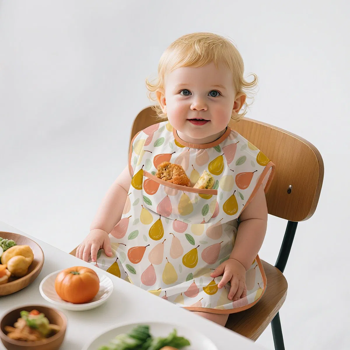 BPA Free Safe Baby Bibs Waterproof Baby Eating Time Feeding Baby Bibs