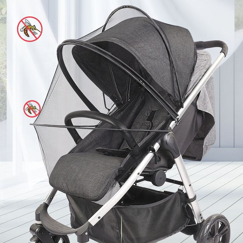 Full Coverage High Tensity Polyester Mesh Baby Stroller Mosquito Net