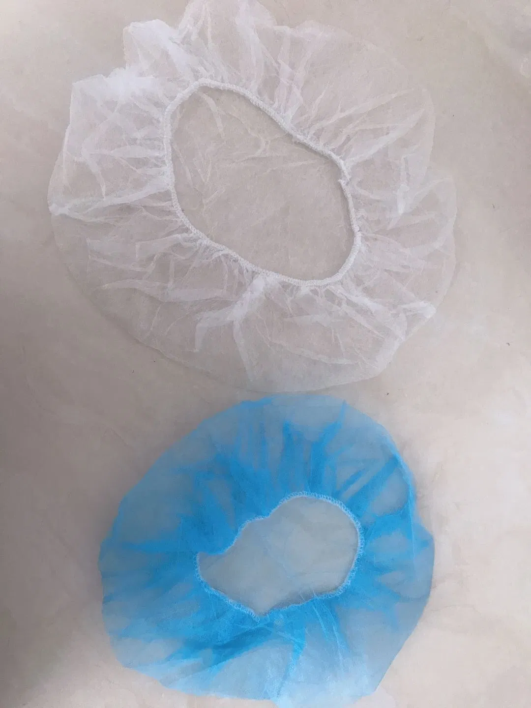 Dust-Proof Disposable Bouffant Breathable Non-Woven PP10g 21'hair Surgical Cap for Worker