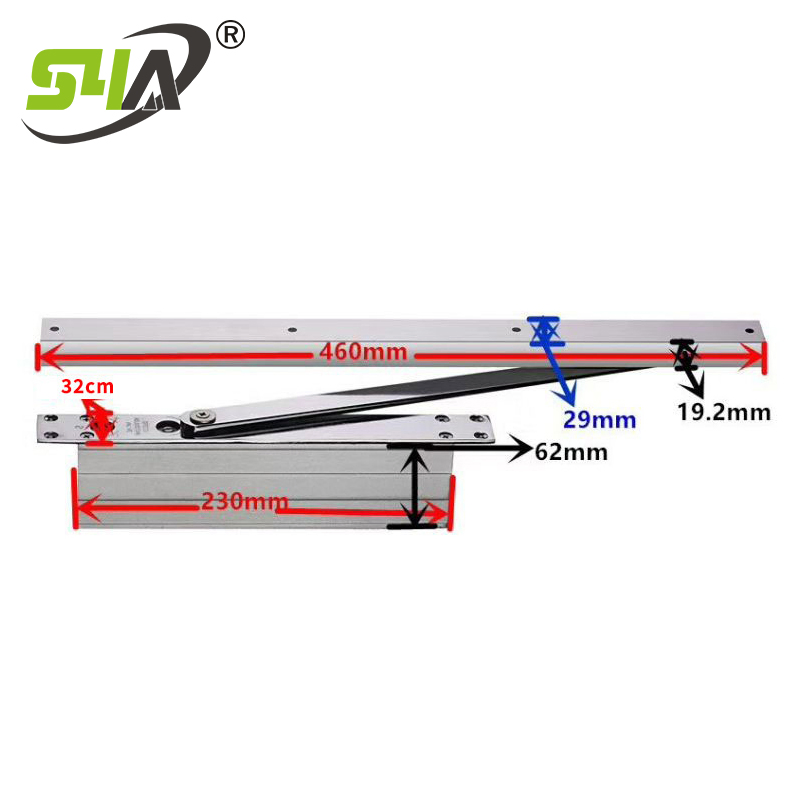 Safety Concealed Door Closer 30-80 Kg Automatic Door Control 080-R