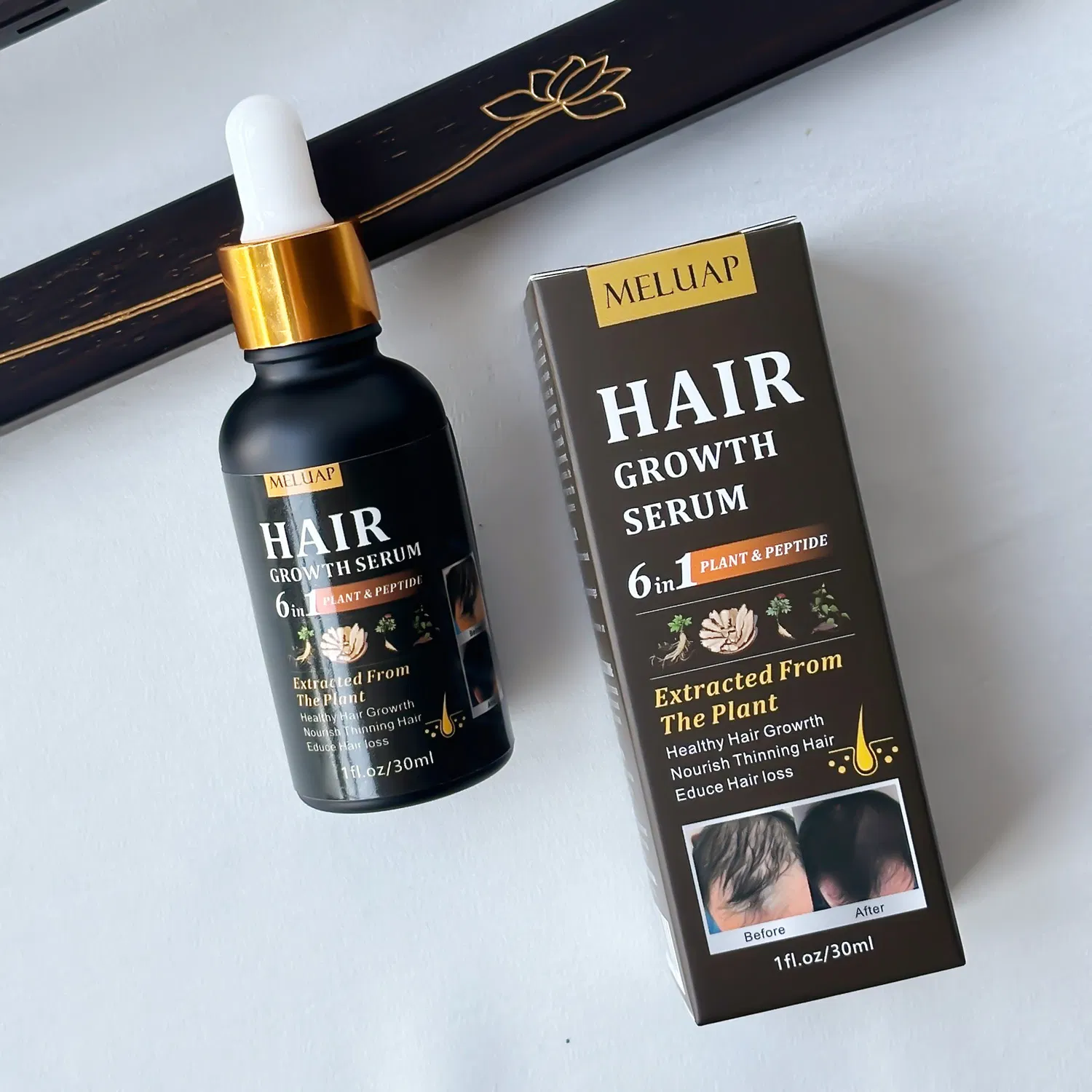 Organic Herbal Hair Growth Essence Serum Dry Hair Care Nourishing Essential Oil for Hair Treatment