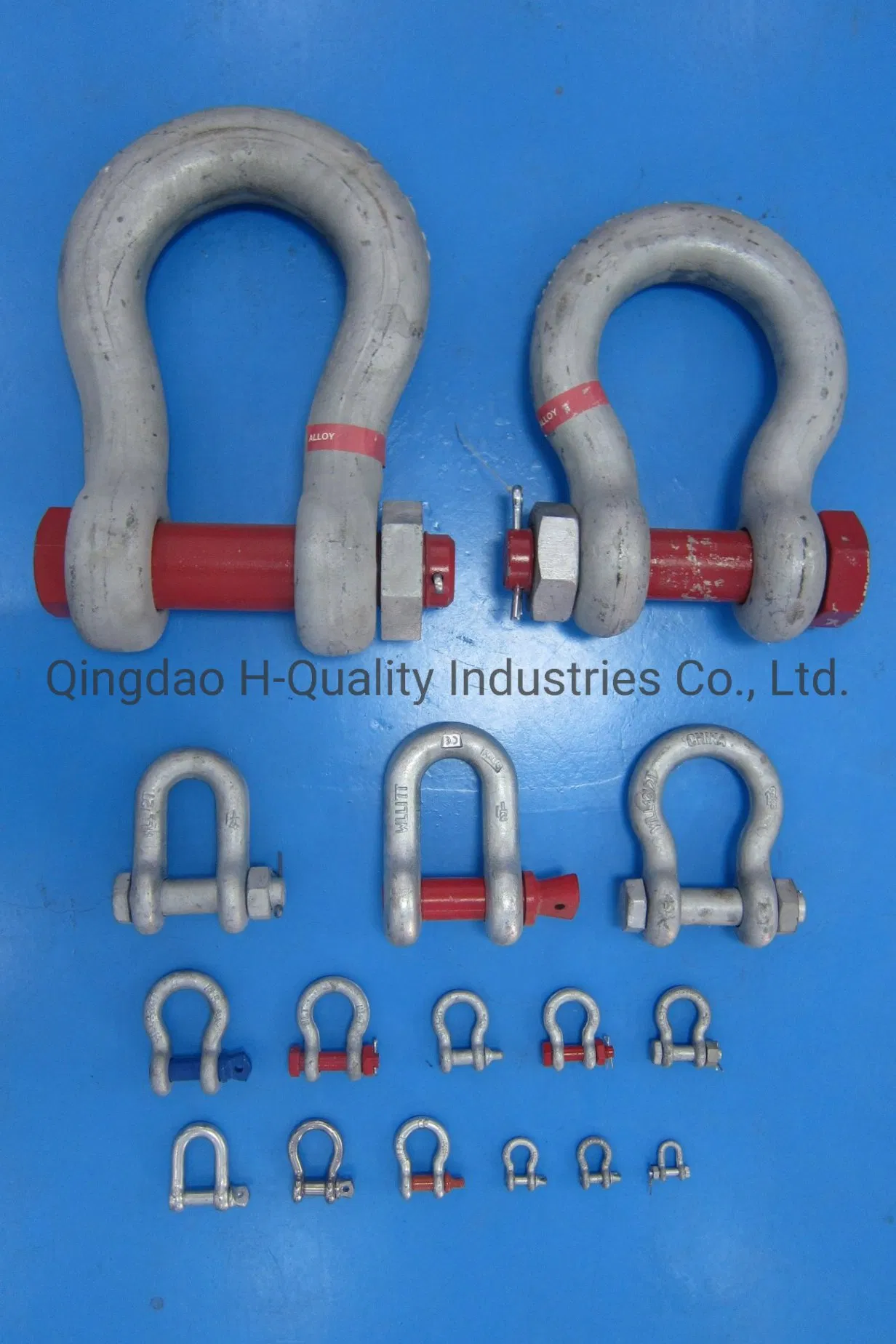 Rigging Hardware U. S. Type Drop Forged Carbon Steel Chain Shackle