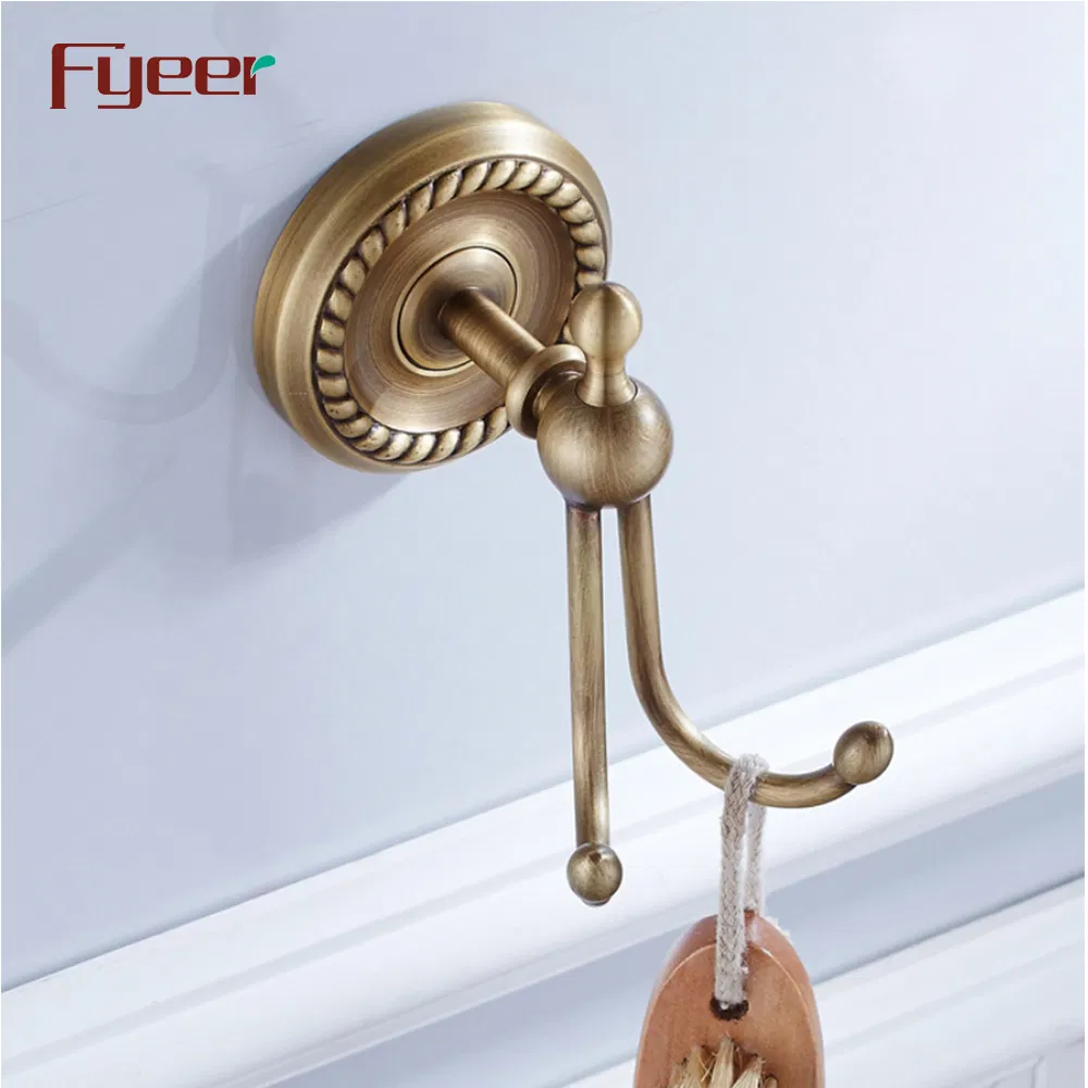 Двойной крючок для одежды Fyeer Antique Brass