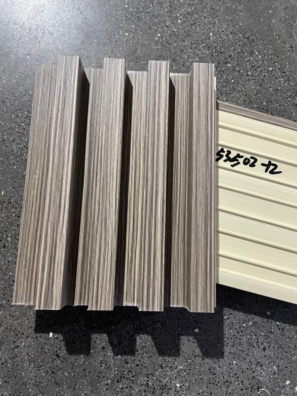 Gray Color PVC/WPC Wall Decoration Panel for Interior House Decoration