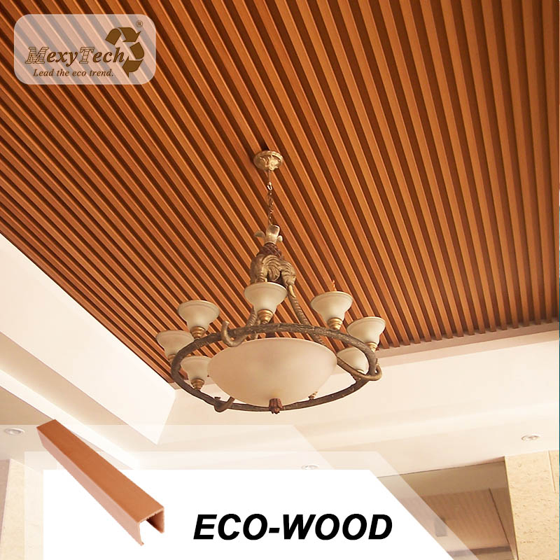 Foshan Supplier Wood Plastic PVC Indoor Decoration Ceiling