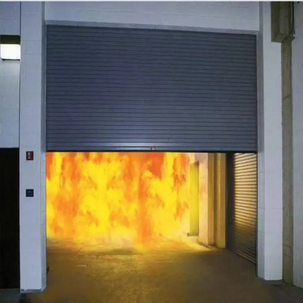 China Fireproof Rolling Shutter Industrial Security Garage Roll-up Electrical Security Roller Shutter Roll up Garage Gate Rolling Fire Door