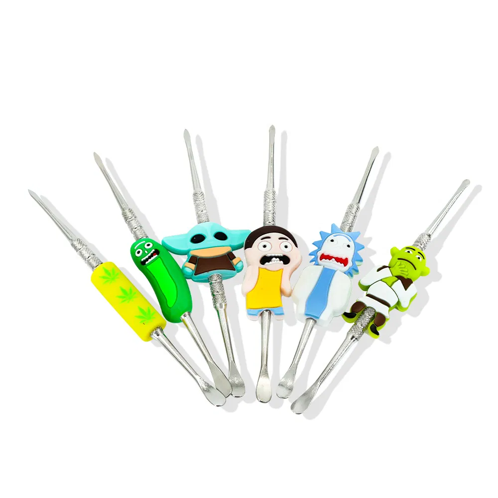Silicone Cartoon Shape Stainless Steel Wax Oil DAB Tool