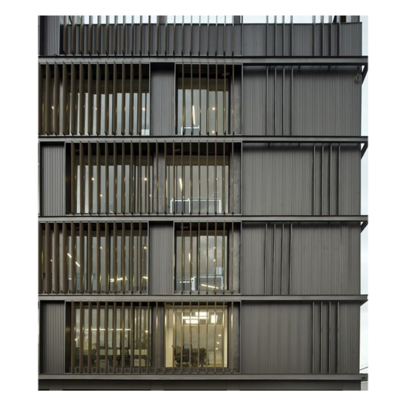 Shopping Mall Exterior Curtain Wall Facade Ventilation Decorative Outdoor Waterproof Energy Saving Aluminum Louver