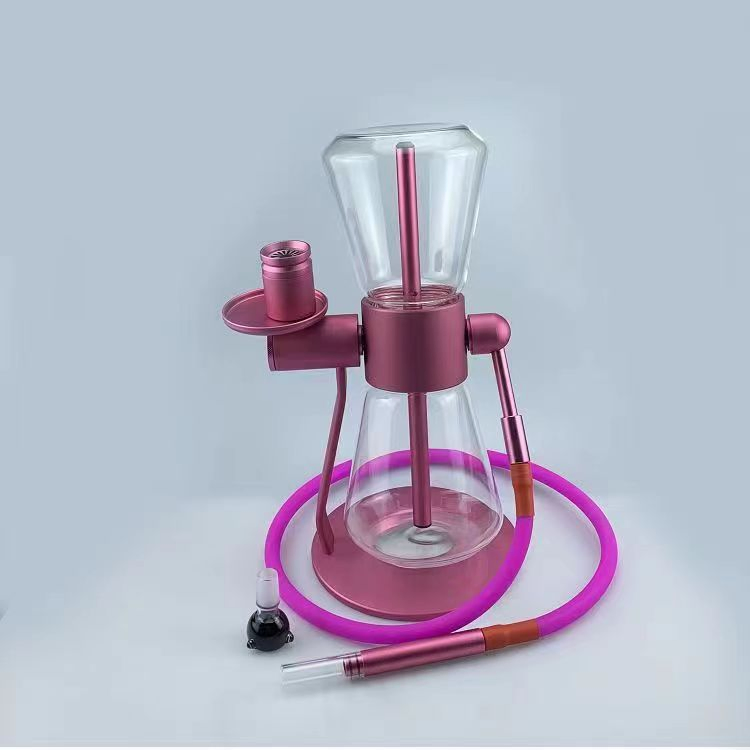 Horglass Hookah Arabian Hourglass Gravity Clear Pipe Glass Hookah