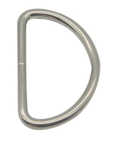 Futeng Handbag Accessories Hardware Buckle Iron Silver D-Rings Bag Strap Belt Metal D Ring