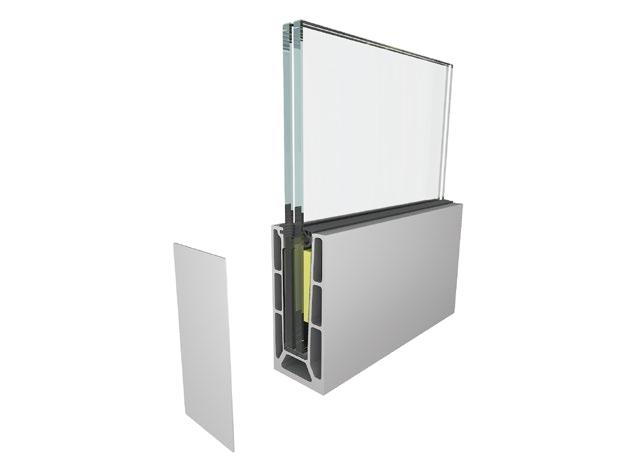 Stylish and Simple Double Glass 10mm/12mm Glass Aluminum Railing Handrail