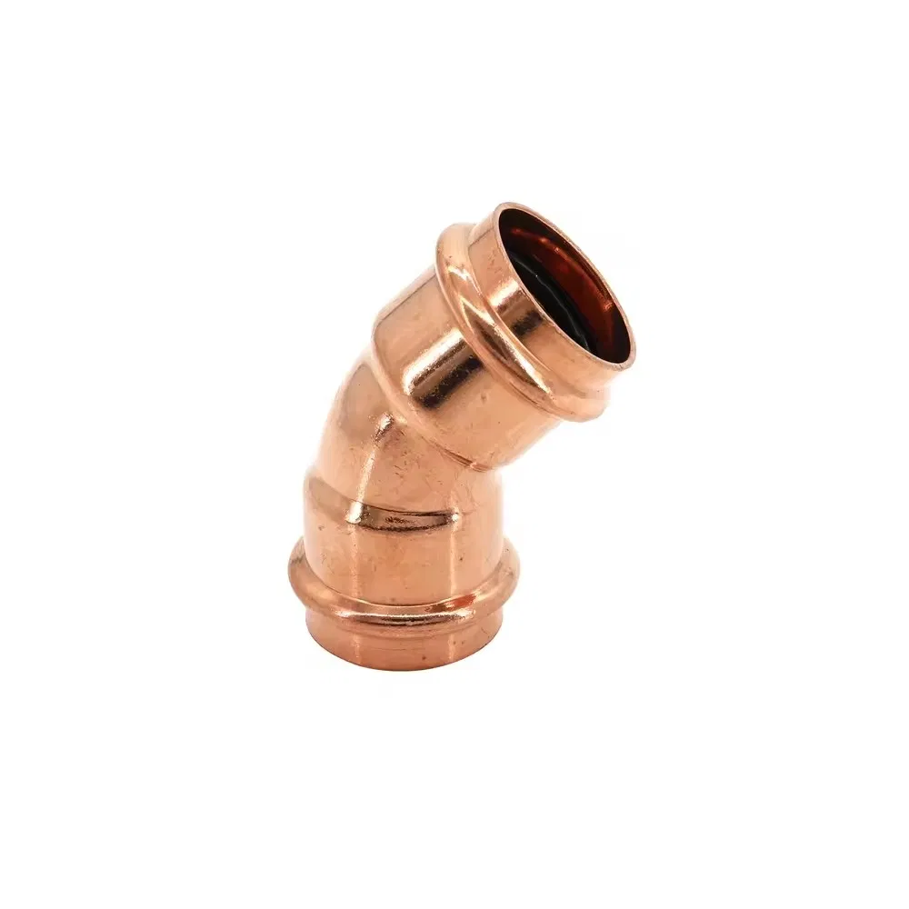 Copper Press Fitting Elbow 45 Degree Coupling Plumbing Connector Water Gas Pipe Fitting