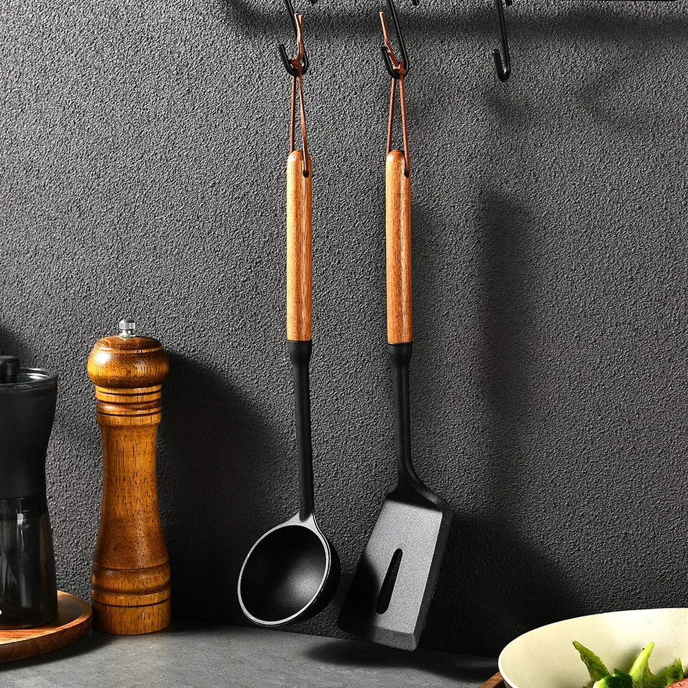 High Temperature Resistant Silicone Spatula Soup Spoon Two-Piece Set