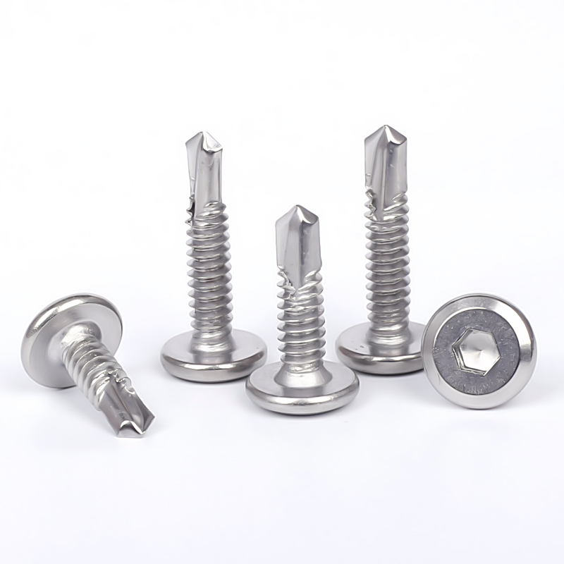 Stainless Steel Hex Socket Self Drilling Screw Stainless Steel Sheet Metal Flat Head Drilling Screw