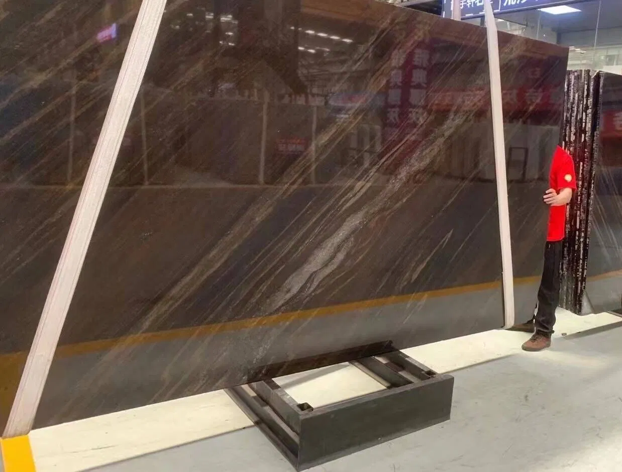 Natural Stone Antique Brown Granite - Brown Granite Slab for Contemporary Kitchen Countertops/Paving/Kerbstone/Steps/Walltiles/Flooringtiles/Patios